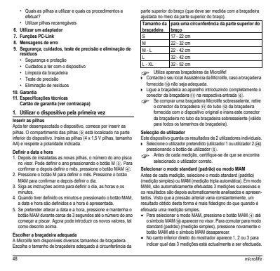 Microlife BP Bloeddrukmeter B3 Comfort PC afbeelding van document #50, instructions