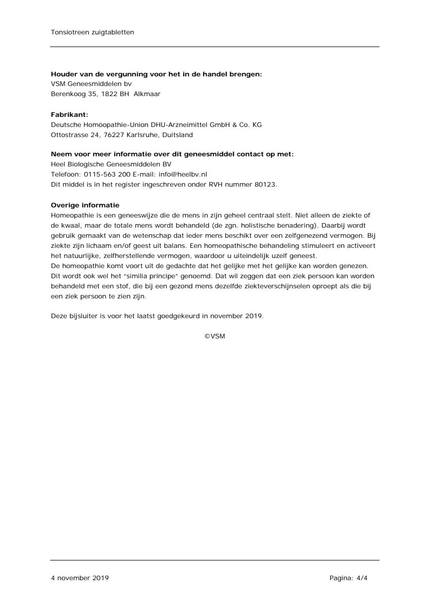 Tonsiotreen Zuigtabletten afbeelding van document #4, leaflet
