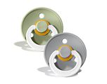 BIBS Glow Fopspeen 6-18 Maanden Sage/Cloud 2ST