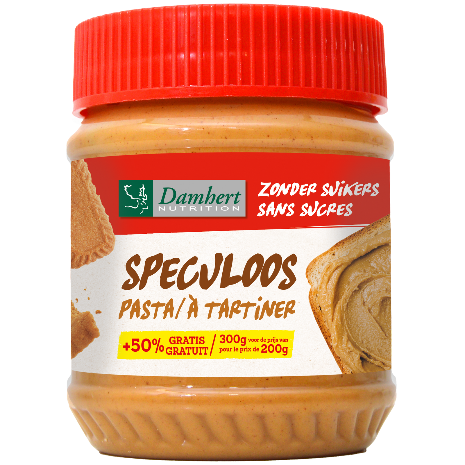 Damhert Speculoos Pasta Zonder Suiker