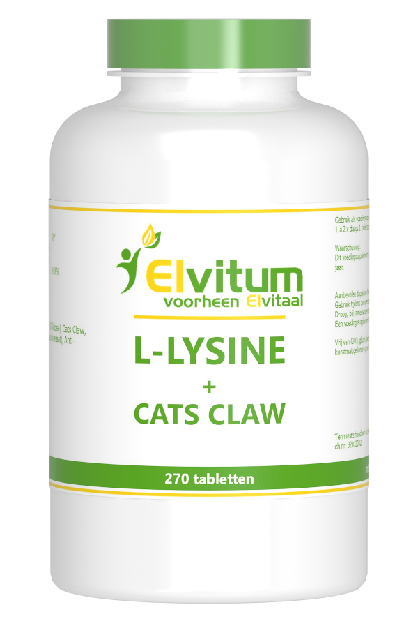 Elvitum L-Lysine Cats Claw Tabletten 270TB