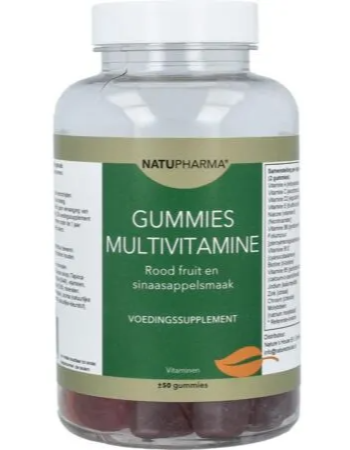 Natupharma Gummies Multivitamine Rood Fruit-Sinaasappel