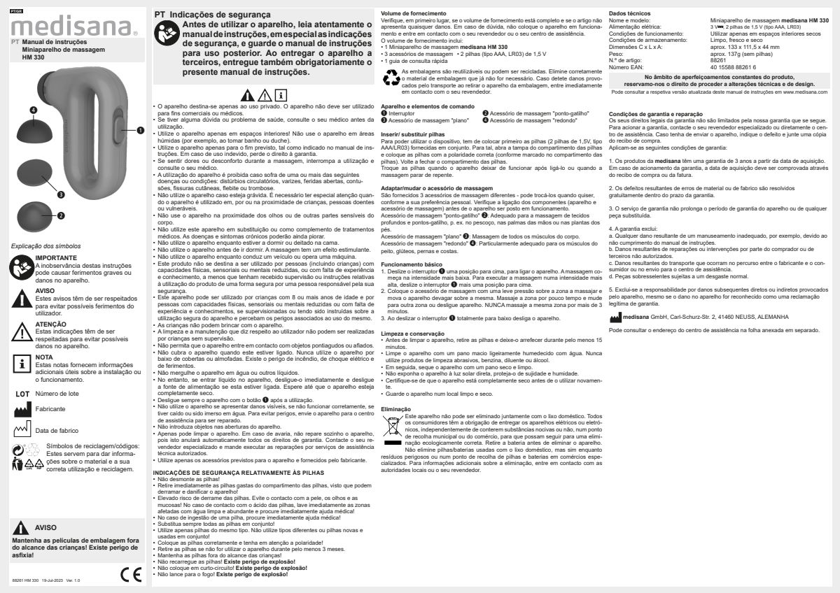 HM 330 Mini Hand Massage afbeelding van document #7, instructions