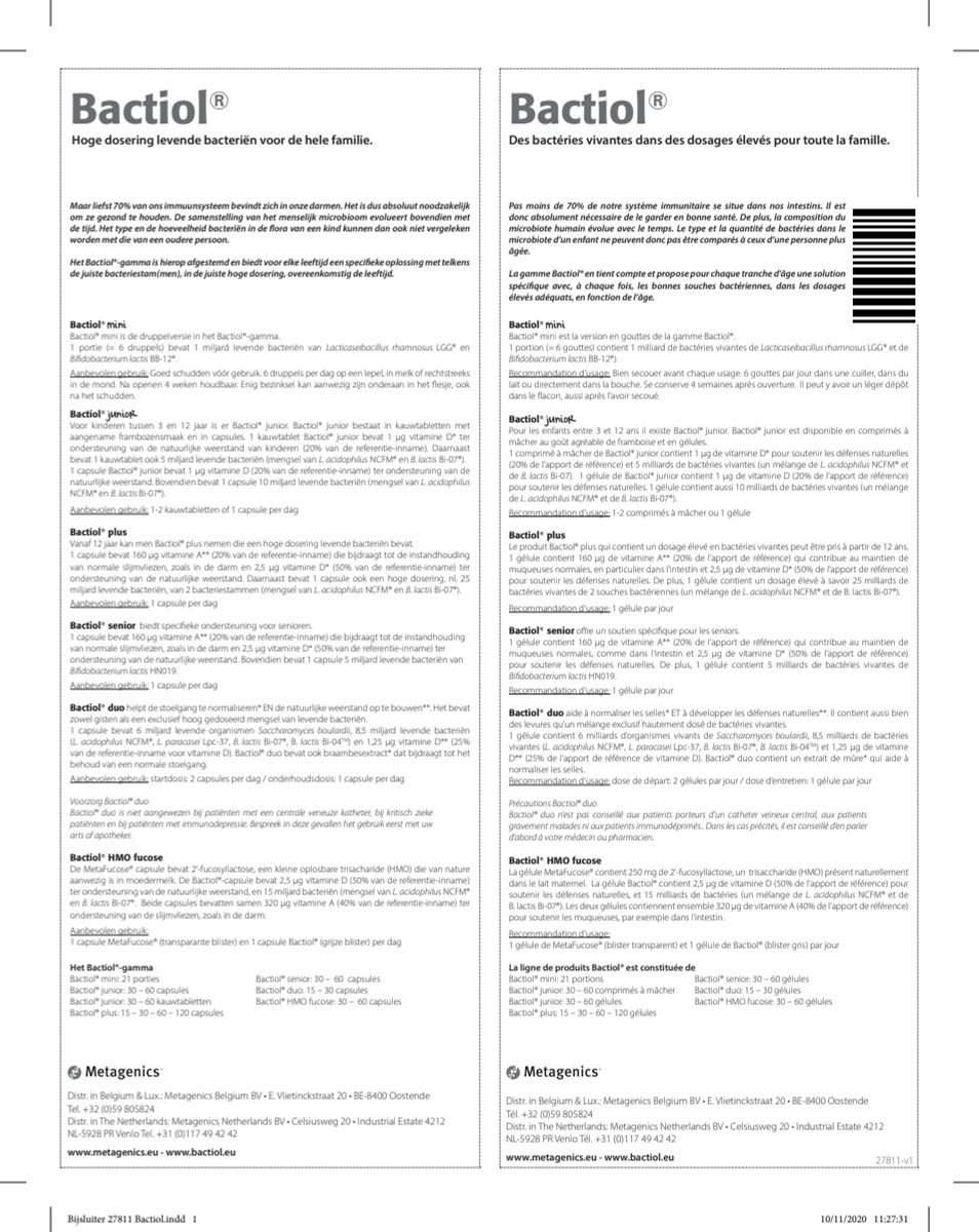 Bactiol Duo Capsules afbeelding van document #1, instructions