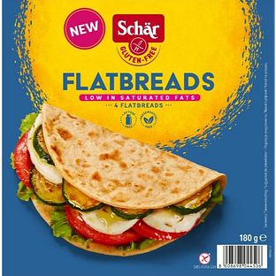 Schar Glutenvrije Flatbreads 180GR Schar Glutenvrije Flatbreads 180GR