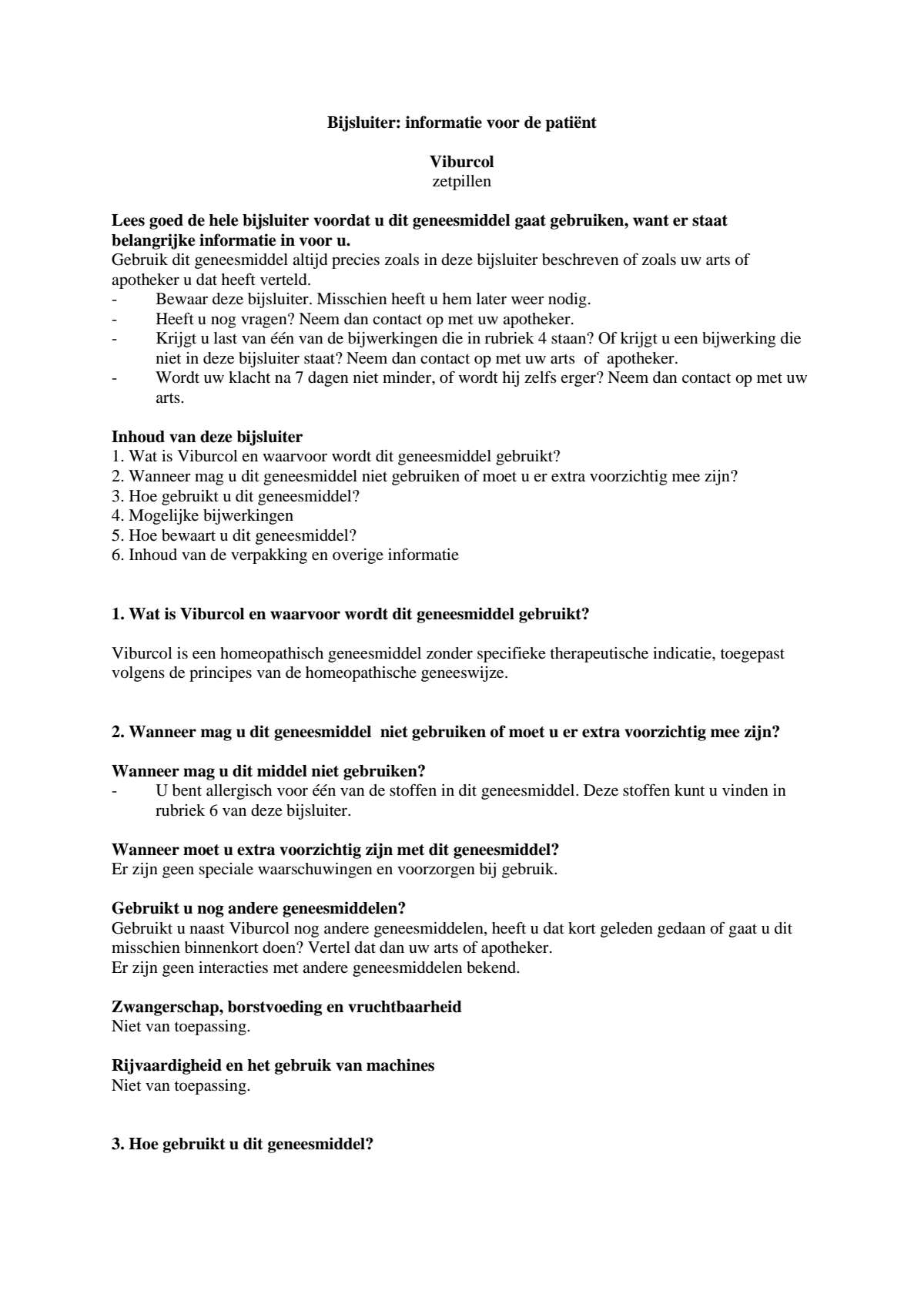 Viburcol Zetpillen afbeelding van document #1, leaflet