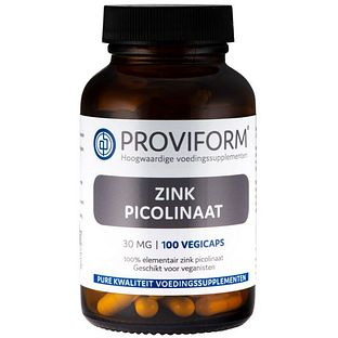 Proviform Zink Picolinaat 30mg Capscules 100VCP