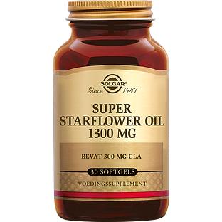 Solgar Super Starflower (Borage) Oil 1300 mg (300 mg GLA) Softgels 30SG Solgar Super Starflower (Borage) Oil 1300 mg (300 mg GLA) Softgels 30SG