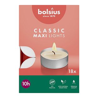 Bolsius Theelicht Classic Maxi Lights 18ST