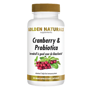Golden Naturals Cranberry & Probiotica Capsules 30VCP