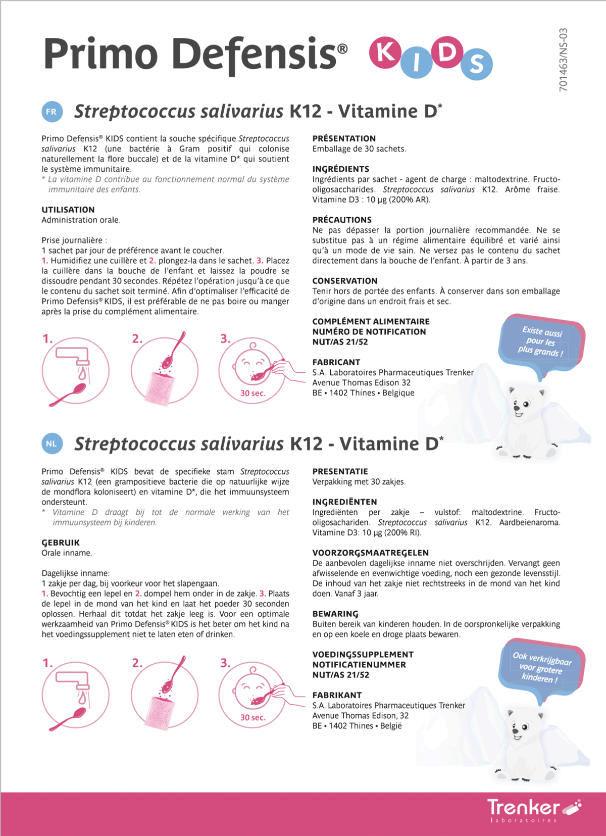 Primo Defensis Kids afbeelding van document #1, instructions