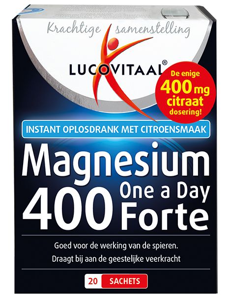 Lucovitaal Magnesium Poeder Forte 400mg Sachets 20ST