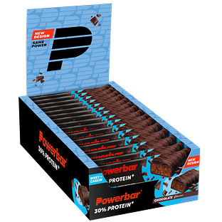 Powerbar 30% Protein Plus Chocolate Voordeelverpakking 15x55GR