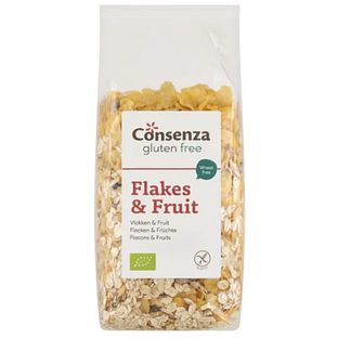 Consenza Glutenvrij Flakes & Fruit 400GR Consenza Glutenvrij Flakes & Fruit 400GR