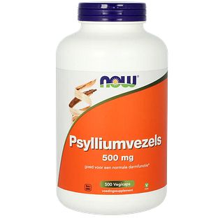 NOW Psylliumvezels 500mg Capsules 500VCP