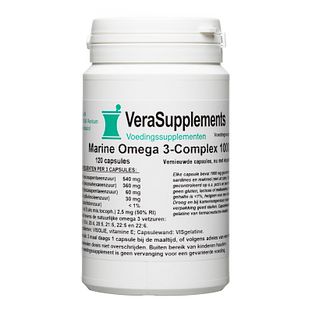 VeraSupplements Marine Omega 3 Complex 1000 mg Capsules 120CP