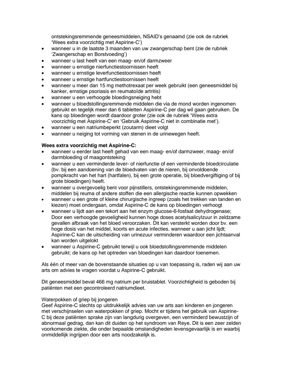 C Bruistabletten afbeelding van document #2, leaflet