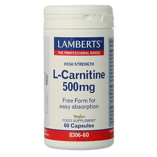 Lamberts L-Carnitine 500mg Vegacapsules 60VCP Lamberts L-Carnitine 500mg Vegacapsules 60VCP