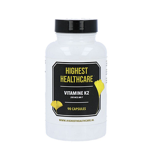 Highest Healthcare Vitamine K2 200mcg Capsules 90CP Highest Healthcare Vitamine K2 200mcg Capsules 90CP