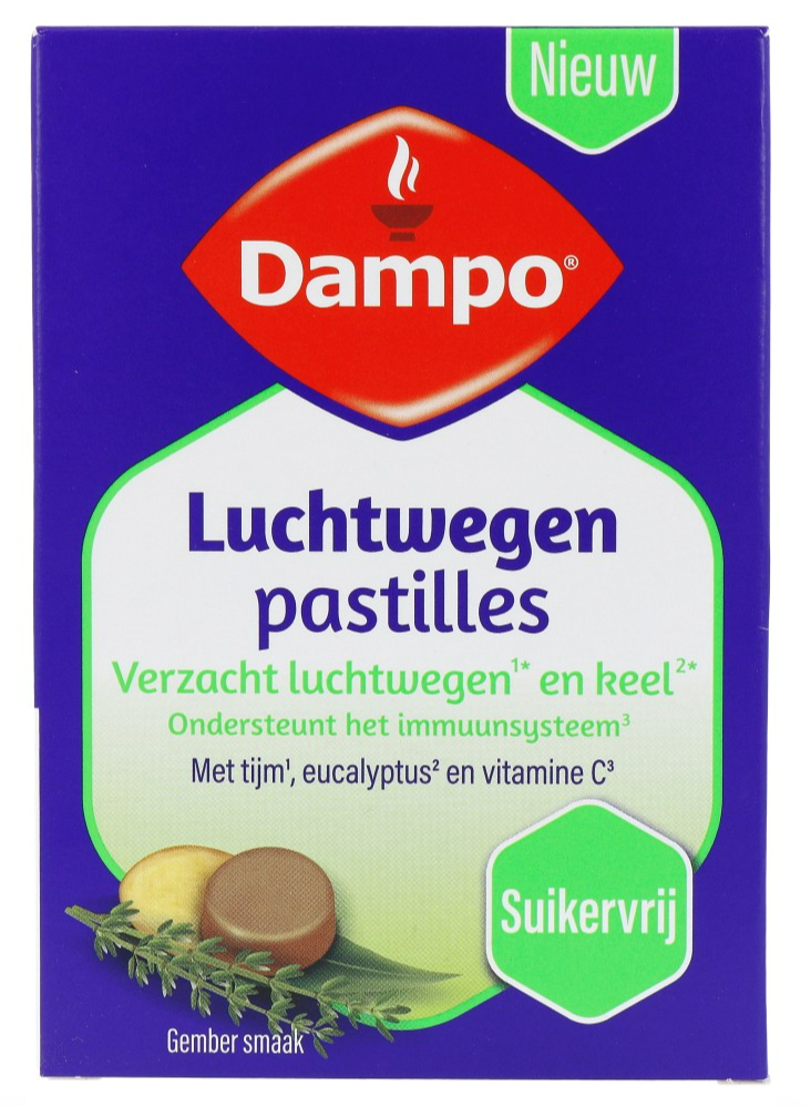 Dampo Luchtwegen Pastilles Gembersmaak afbeelding