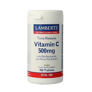 Lamberts Vitamine C 500 Time Release & Bioflavonoiden Tabletten 100TB