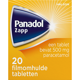 Panadol Zapp 500 mg Filmomhulde Tabletten 20ST Panadol Zapp 500 mg Filmomhulde Tabletten 20ST
