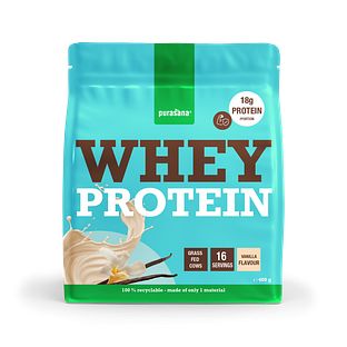 Purasana Whey Protein Powder Vanilla 400GR Purasana Whey Protein Powder Vanilla 400GR