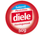 Diele Pastilles Rood Honing Suikervrij 50GR
