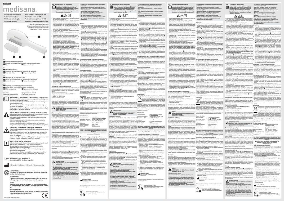 Elektrische Luizenkam LC 860 afbeelding van document #2, instructions