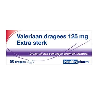 Healthypharm Valeriaan 125mg Extra Sterk Dragees 50ST