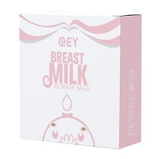 Qey Moedermelk Bewaarzakjes Roze 120ST Qey Moedermelk Bewaarzakjes Roze 120ST