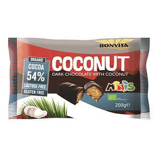 BonVita Coconut Dark Chocolate Mini's 200GR
