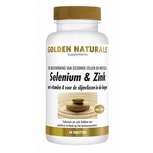 Golden Naturals Selenium & Zink Tabletten 60VTB