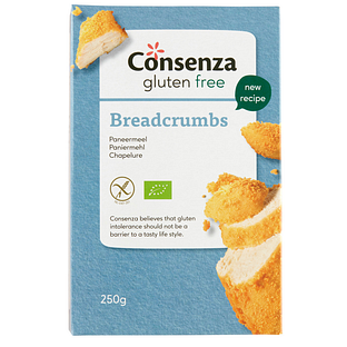 Consenza Glutenvrije Paneermeel 250GR Consenza Glutenvrije Paneermeel 250GR
