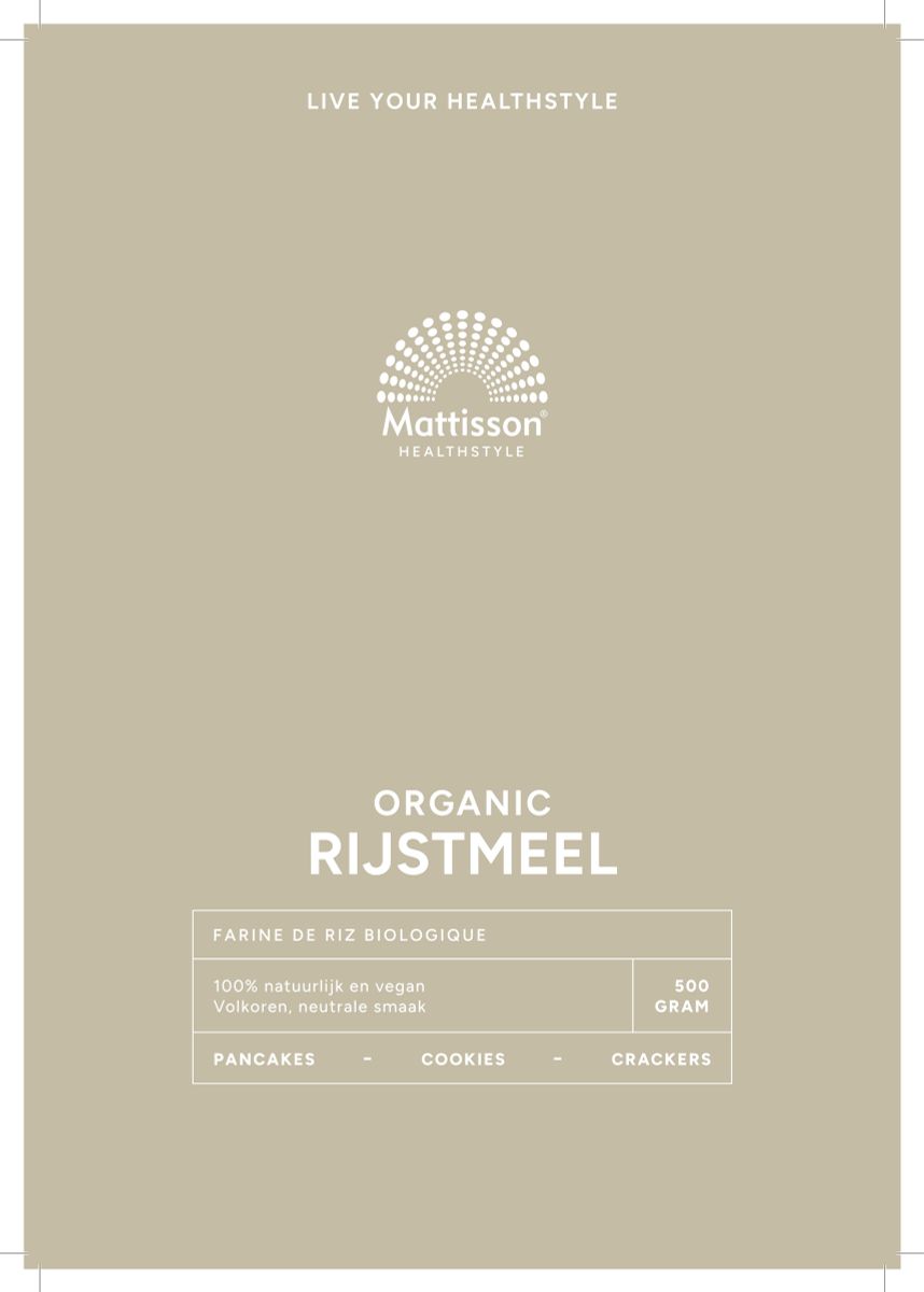 Biologische Rijstmeel afbeelding van document #1, label