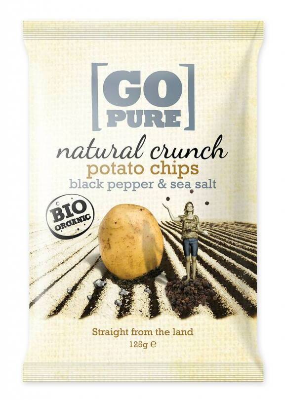 Go Pure Canyon Chips Zwarte Peper & Zeezout afbeelding