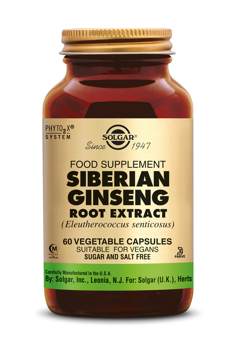Solgar Ginseng Siberian Root Extract Capsules 60VCP
