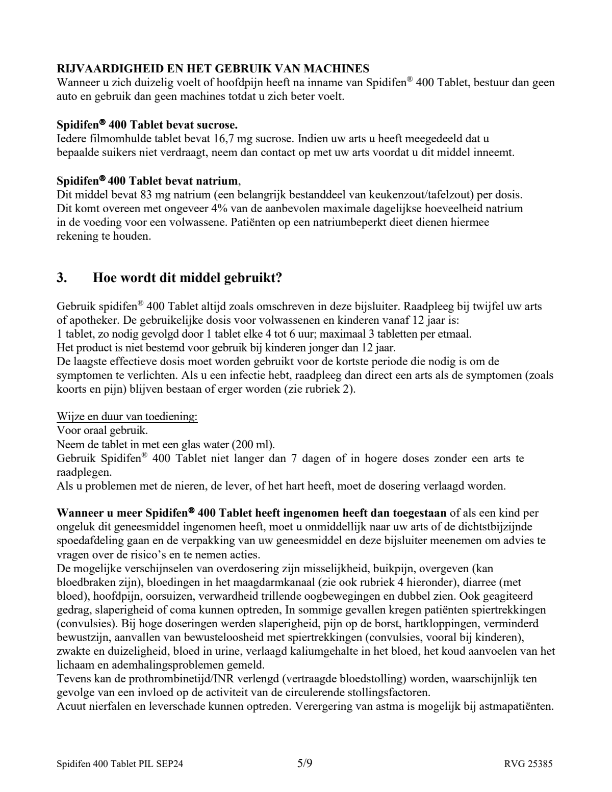 400 Tablet afbeelding van document #5, leaflet