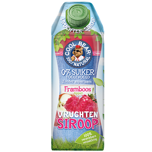 Cool Bear Framboos Appel Vruchtensiroop 750ML
