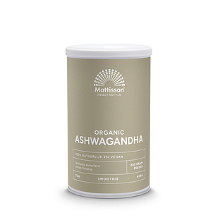 Mattisson HealthStyle Biologische Ashwagandha Poeder 200GR