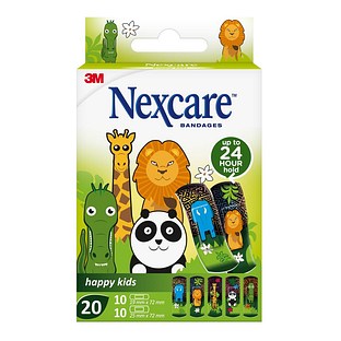 Nexcare Happy Kids Animals Bandages 20ST