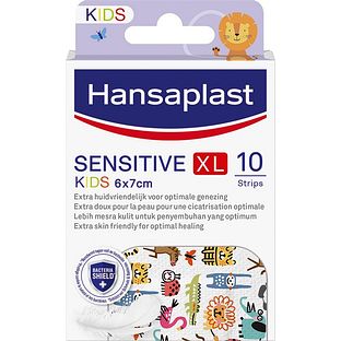 Hansaplast Pleisters Kids Sensitive XL 10ST Hansaplast Pleisters Kids Sensitive XL 10ST
