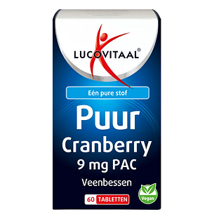 Lucovitaal Puur Cranberry 9 mg PAC Tabletten 60TB
