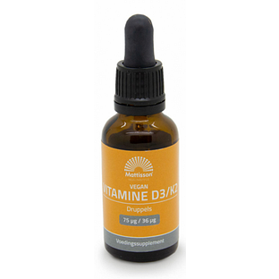 Mattisson HealthStyle Vitamine D3&K2 Vegan Druppels 25ML