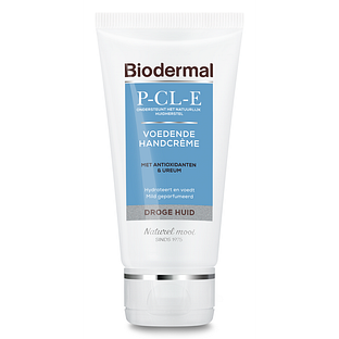 Biodermal P-CL-E Voedende Handcrème - Droge Huid 75ML Biodermal P-CL-E Voedende Handcrème - Droge Huid 75ML