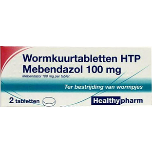 Healthypharm Wormkuurtabletten HTP Mebendazol 100mg 2TB