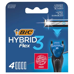 Bic Hybrid Flex3 Scheermesjes 4ST