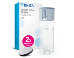 Brita Waterfilterfles Vital Lichtblauw + 2 MicroDisc Filters 1ST