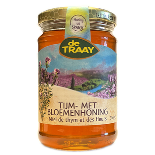 De Traay Tijm- en Bloemenhoning 350GR De Traay Tijm- en Bloemenhoning 350GR