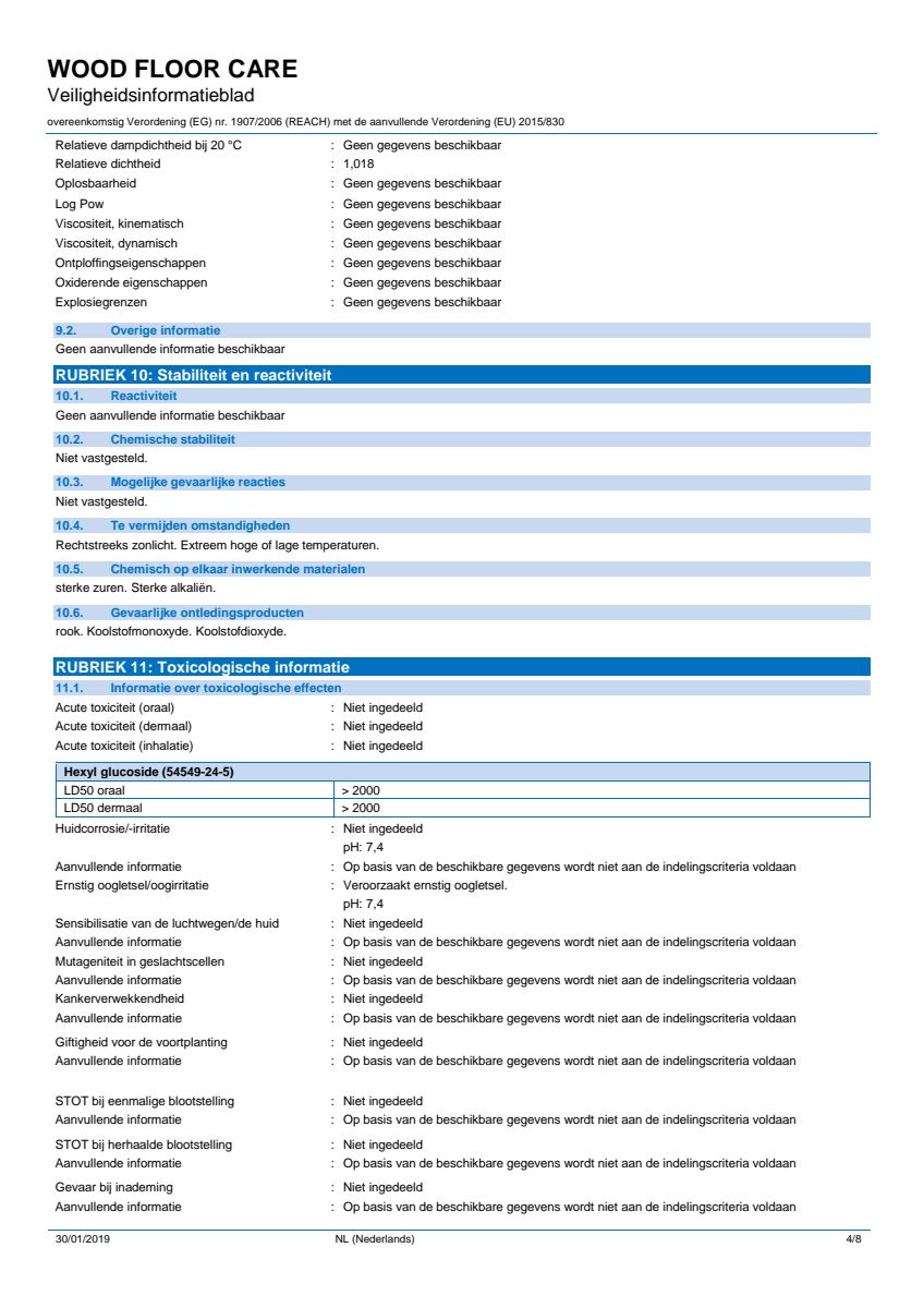 Wood Care Hout Reiniger afbeelding van document #4, info_folder
